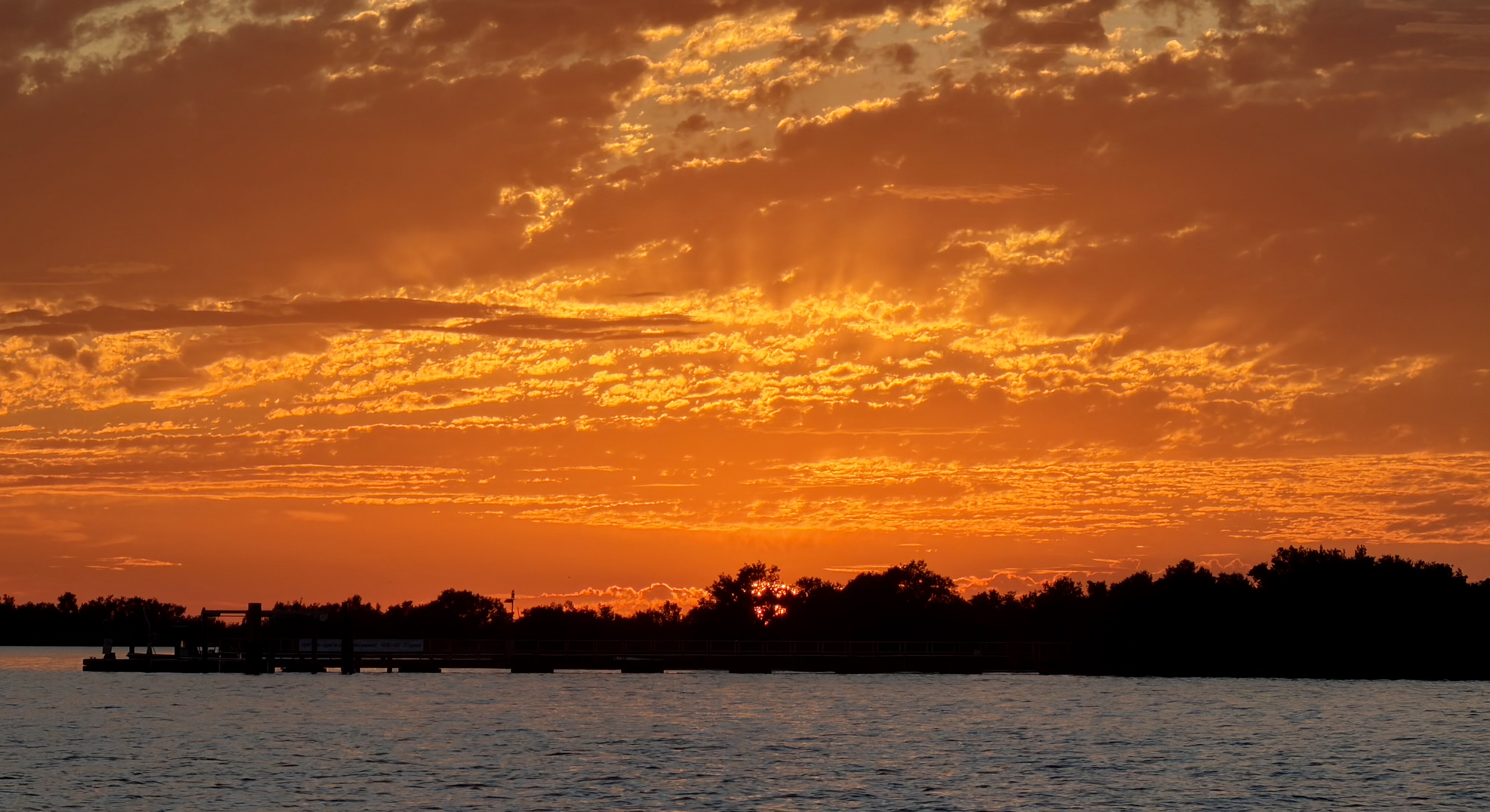 Spectacular sunset colors over Anclote Key
